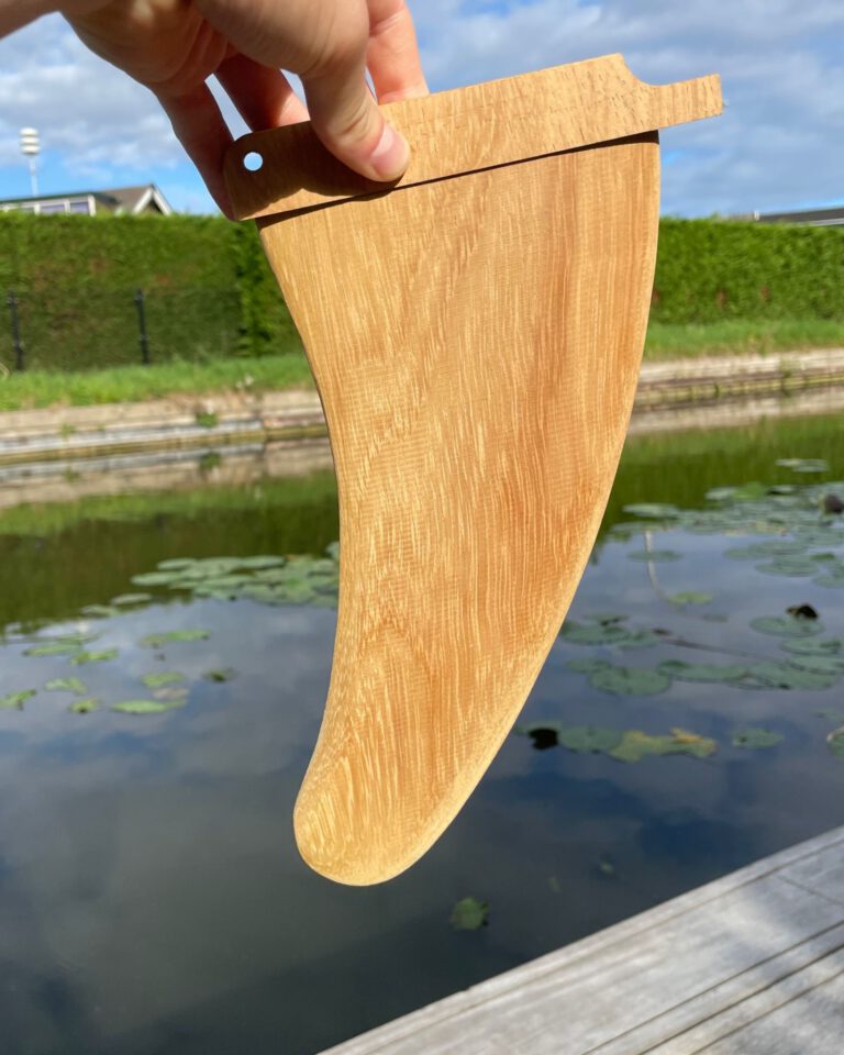 100% houten surfvin - duurzaam en uniek design